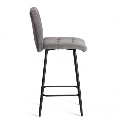Полубарный стул Медео/Медео велюр, серый, 29, 42х56х102 см / Medeo/Медео_1