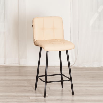 Полубарный стул Медео/Медео экокожа , бежевый, 42х56х102 см / Medeo/Медео_13