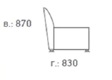 Еуроформа Европа 3-х местный диван Екотекс 3012 (коричневый)_77701 / Euroforma Ecotex_2