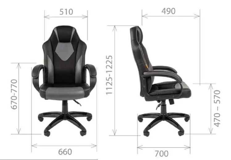 Кресло геймерское CХАИРМАН ДРАЙВ (ГАМЕ) 17 Черный Красный / CHAIRMAN (GAME)_3