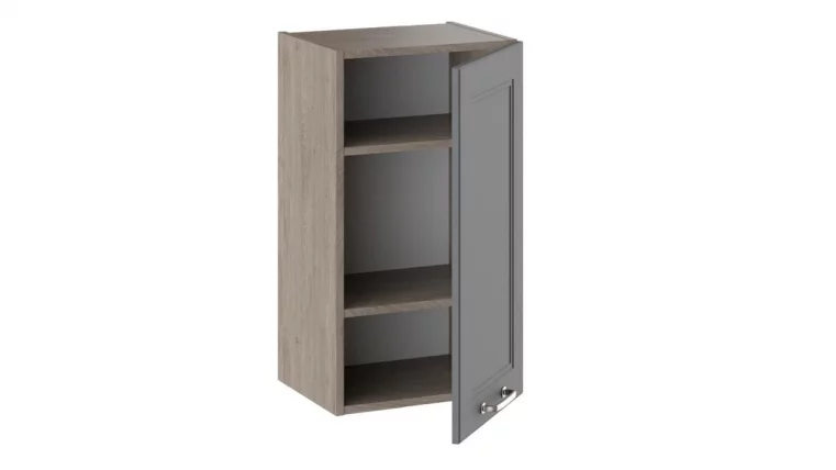 Шкаф навесной Одри В_72-40_1ДР Дуб Сонома трюфель/Серый шелк_1