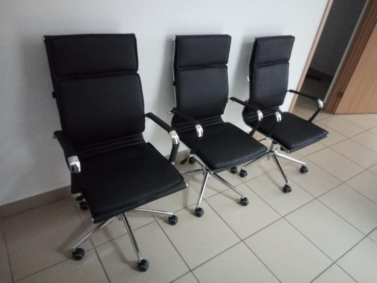 Кресло руководителя Нерей Т экокожа Черный / Nerey T_11