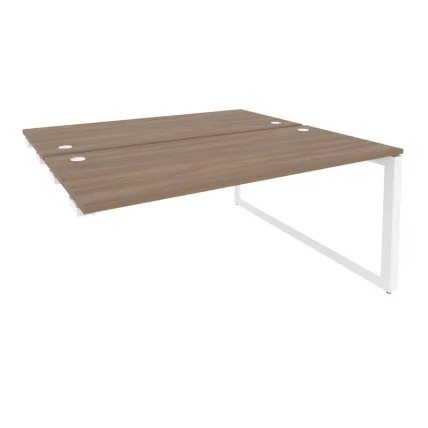 Стол-приставка двойной на О-образном м/к к опорым элем. ОНИКС О.МО-Д.СПР-4.7 Дуб Аризона/Белый / ONIX O.MO-D.SPR-4.7_0