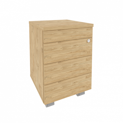 Тумба мобильная (ТИП-ОН) ОНИКС О.ТМ-3 ТИП Тиквуд Светлый / (TIP-ON) ONIX O.TM-3 TIP_0