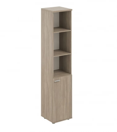 Шкаф высокий полуоткрытый правый Сигма СГ.832.ОД.ОД.Р Дуб темный / Sigma SG.832.OD.OD.R_0