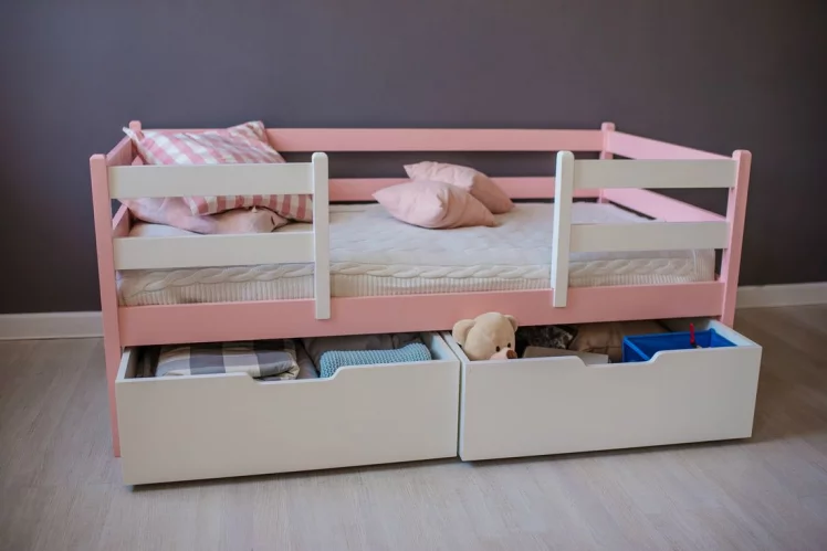 Кровать детская РооРоом ВК-1р Розовая / RooRoom VK-1р_4