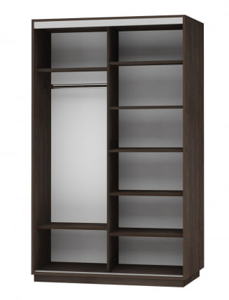 Шкаф-купе двухдверный Экспресс Дуо Комби 1400х2200х Венге / 1400х2200h_1