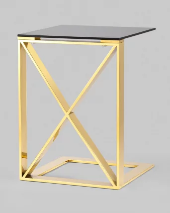 Журнальный стол КРОСС 40кс40 Золото / 40x40_3