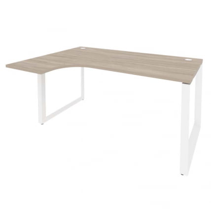 Стол эргономичный левый на О-образном м/к ОНИКС О.МО-СА-4Л Дуб Аттик/Белый / ONIX O.MO-SA-4L_0