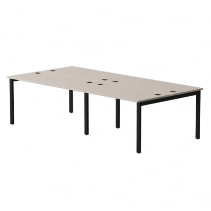 Бенч-система на 4 места на металлокаркасе, опоры 90 гр Еверпроф ЕВО 254С120 Кашемир Черный / Everprof EVO 254S120_0