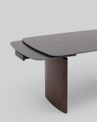 Стол обеденный Астарта раскладной 160-240х90 см керамика темная_2