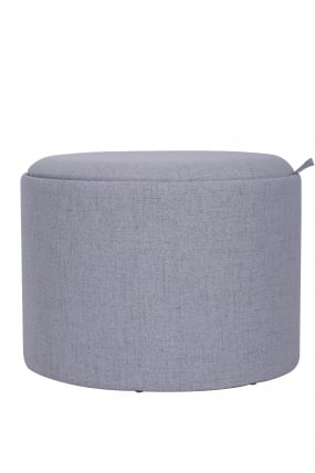 Пуф-столик с ящиком Хюгге Л рогожка Серый / L_3