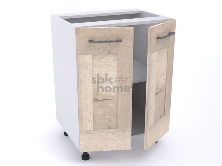 Стол С-60 2-х дверный, Дублин (600*470*820) Дуб галифакс белый, 21606_1