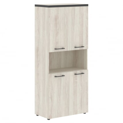 Шкаф с 2-мя комплектами глухих малых дверей и топом ТХC 85.4 Сосна Эдмонд / THC_0