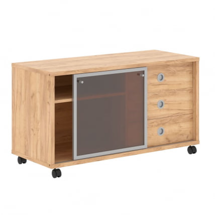 Тумба мобильная с дверью купе В 202.2 Дуб Бофорд_0