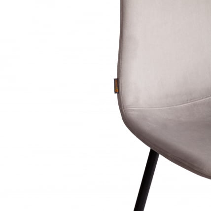 Стул БРЕЕЗЕ (мод. ДЖСC-58) Велюр/металл , 44 х 53 х 86 см, Лигхт грей (светло-серый) ХЛР14 / черный / BREEZE (mod. JSC-58) Light grey HLR14_7