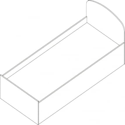 Кровать Проспект Гм.КР-8 орех_0