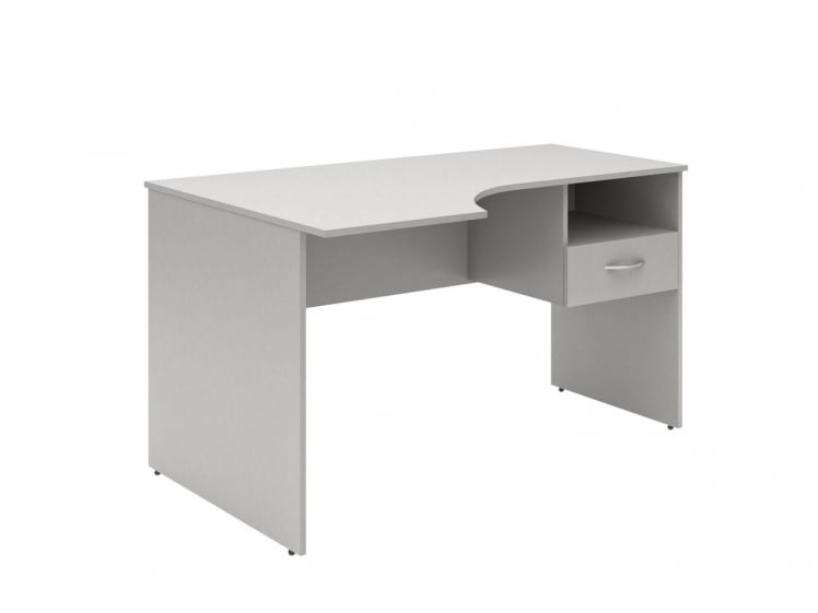 Стол письменный левый СЕТ140-1 Л c подвесной тумбой Белый / SET140-1 L c_0