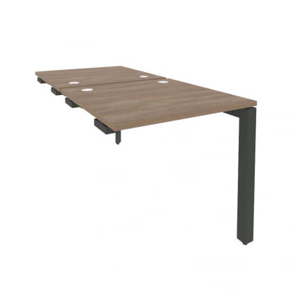 Стол-приставка двойной на П-образном м/к к опорным элем. ОНИКС О.МП-Д.СПР-0.8 Дуб Аризона/Антрацит / ONIX O.MP-D.SPR-0.8_0