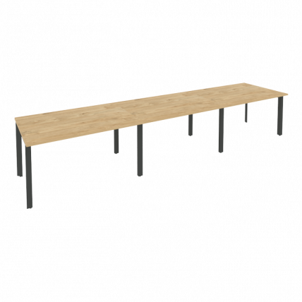 Стол переговорный (3 столешницы) ОНИКС О.МП-ПРГ-3.3 Тиквуд Светлый/Антрацит / ONIX O.MP-PRG-3.3_0