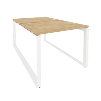 Рабочая станция на О-образном м/к ОНИКС О.МО-Д.РС-2.1.8 Тиквуд Светлый/Белый / ONIX O.MO-D.RS-2.1.8_0