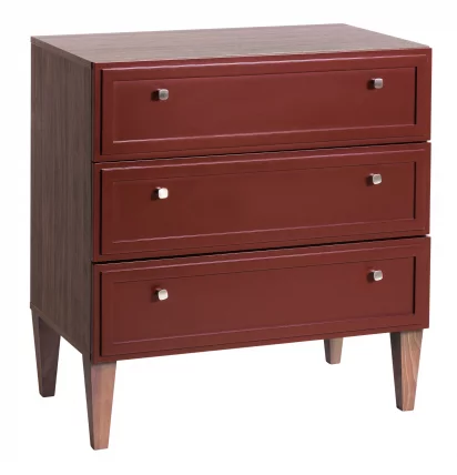 Комод 3 ящика Нортон (К) Кармин / Norton_0