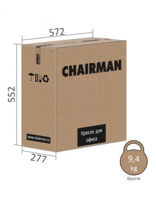 Офисное кресло CХАИРМАН 033 велюр Серый / CHAIRMAN_11