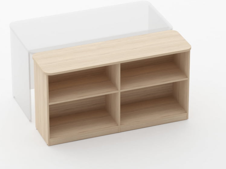 Тумба приставная к столу Глассй 3.18.103 Орех / Glassy_1