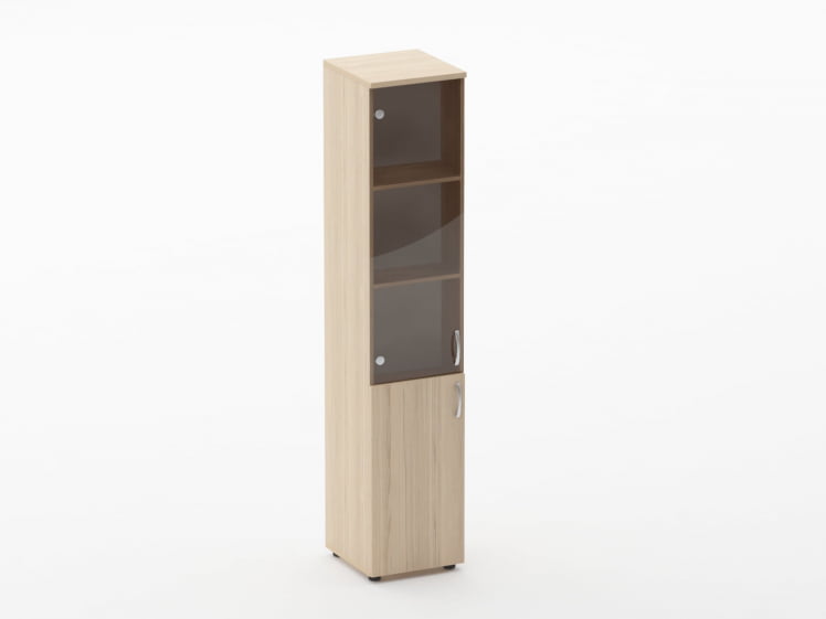 Шкаф высокий со стеклом Глассй 6.19.15Л Венге / Glassy_0