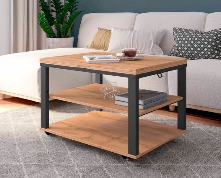 Журнальный стол-трансформер Агат 35 Дуб Вотан_0