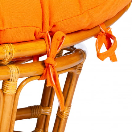 Диван МАМАСАН/МАМАСАН 23/02 В /с подушкой/ подушка 182х119 см, 169х102х80 см, Пекан (орех), ткань, оранжевый, С 23 / MAMASAN/МАМАСАН W Pecan_10