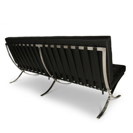 Диван двухместный Еверпроф Барселона - 2 экокожа Черный / Everprof Barcelona_2