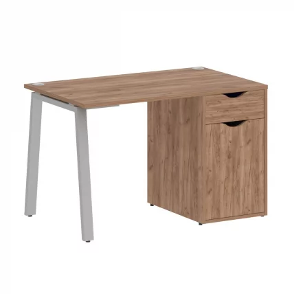 Стол письменный ХОМЕ ОФФИCЕ ВР.СП-3-118.1.А Дуб Табак/Серый металл / HOME OFFICE VR.SP-3-118.1.A_0