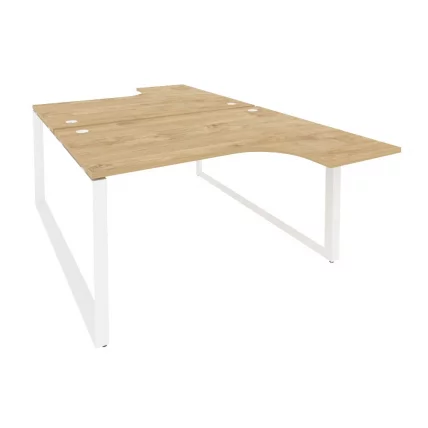 Рабочая станция на О-образном м/к ОНИКС О.МО-Д.СА-3 Тиквуд Светлый/Белый / ONIX O.MO-D.SA-3_0