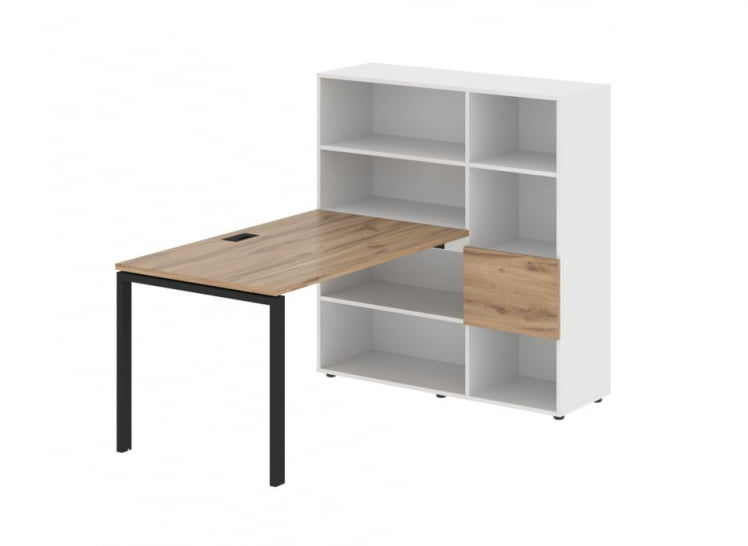 Рабочая станция ЕДИС ЕУРСТ 1213 Дуб Денвер светлый Черный Белый / EDIS EURST_0