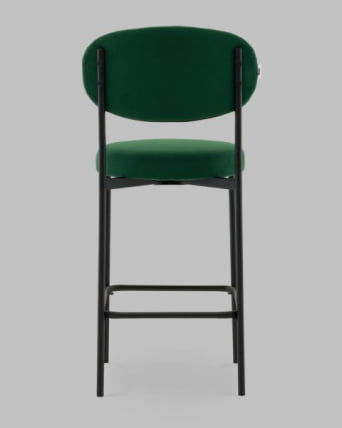Стул Полубарный Бриф ДД ПБ велюр зеленый / DD_3