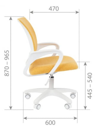 Детское кресло CХАИРМАН ТИН (КИДС) 103 белый пластик БАРНИ (БАРНИ) Лимон / CHAIRMAN (KIDS) (BARNI)_14