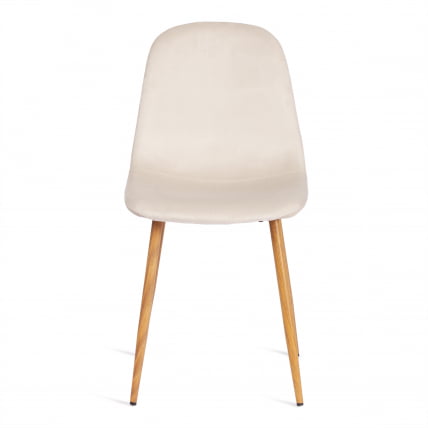 Стул БРЕЕЗЕ (мод. 4724) вельвет/металл, 44 х 53 х 87 см, Лигхт беиге (светло-бежевый) ХЛР1 / натуральный / BREEZE (mod. Light beige HLR1_4