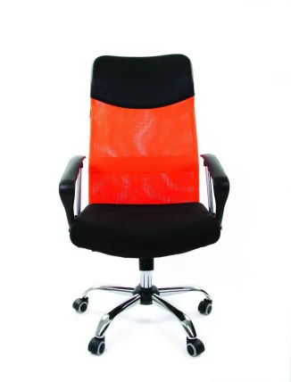 Кресло руководителя CХАИРМАН 610 Оранжевый черный / CHAIRMAN_1