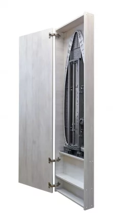 Шкаф со встроенной гладильной доской Ирон Бокс (левый) Беленый дуб / Iron Box_2