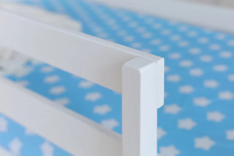 Кровать-домик двухъярусный белый с ящиками Звёзды_3