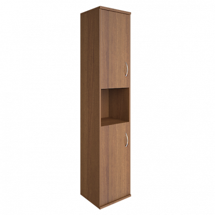 Шкаф высокий узкий левый Рива А.СУ-1.5 Л Орех Гварнери / Riva_0