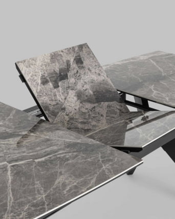 Стол обеденный Аркада раскладной 160-210кс90 Керамика темная / 160-210x90_3