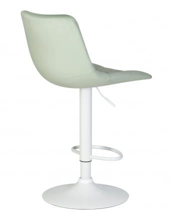 Стул барный ДОБРИН ТАИЛОР ВХИТЕ Пудрово-мятный велюр МДЖ9-87 / DOBRIN TAILOR WHITE MJ9-87_3