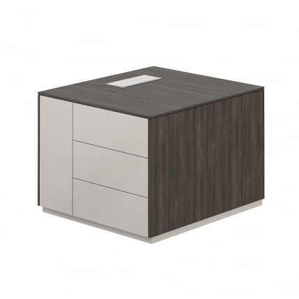 Тумба опорная 800 левая Атлас НЗ-0212.БТ.ГС.Л Бренсон Трюфель Серый камень / Atlas NZ-0212.BT.GS.L_0