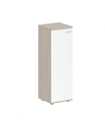 Шкаф средний левый Сигма СГ.814.ОД.ВХ.Л Дуб темный Белый / Sigma SG.814.OD.WH.L_0