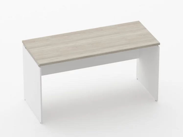Стол прямой Дека ЛДСП каркас 75.06.14 Дуб Сантана светлый/Белый / Deka_0