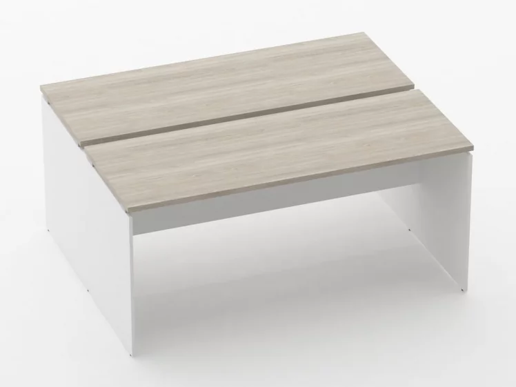 Рабочий модуль Дека ЛДСП каркас 75.125.16 Дуб Сантана светлый/Белый / Deka_0