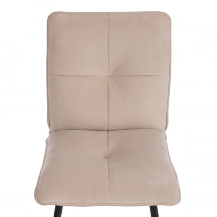 Стул обеденный Свеет флок , 46х55х88, бежевый/черный, 7 / Sweet_5