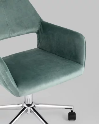 Стул офисный Росс велюр Оливковый / Ross_2